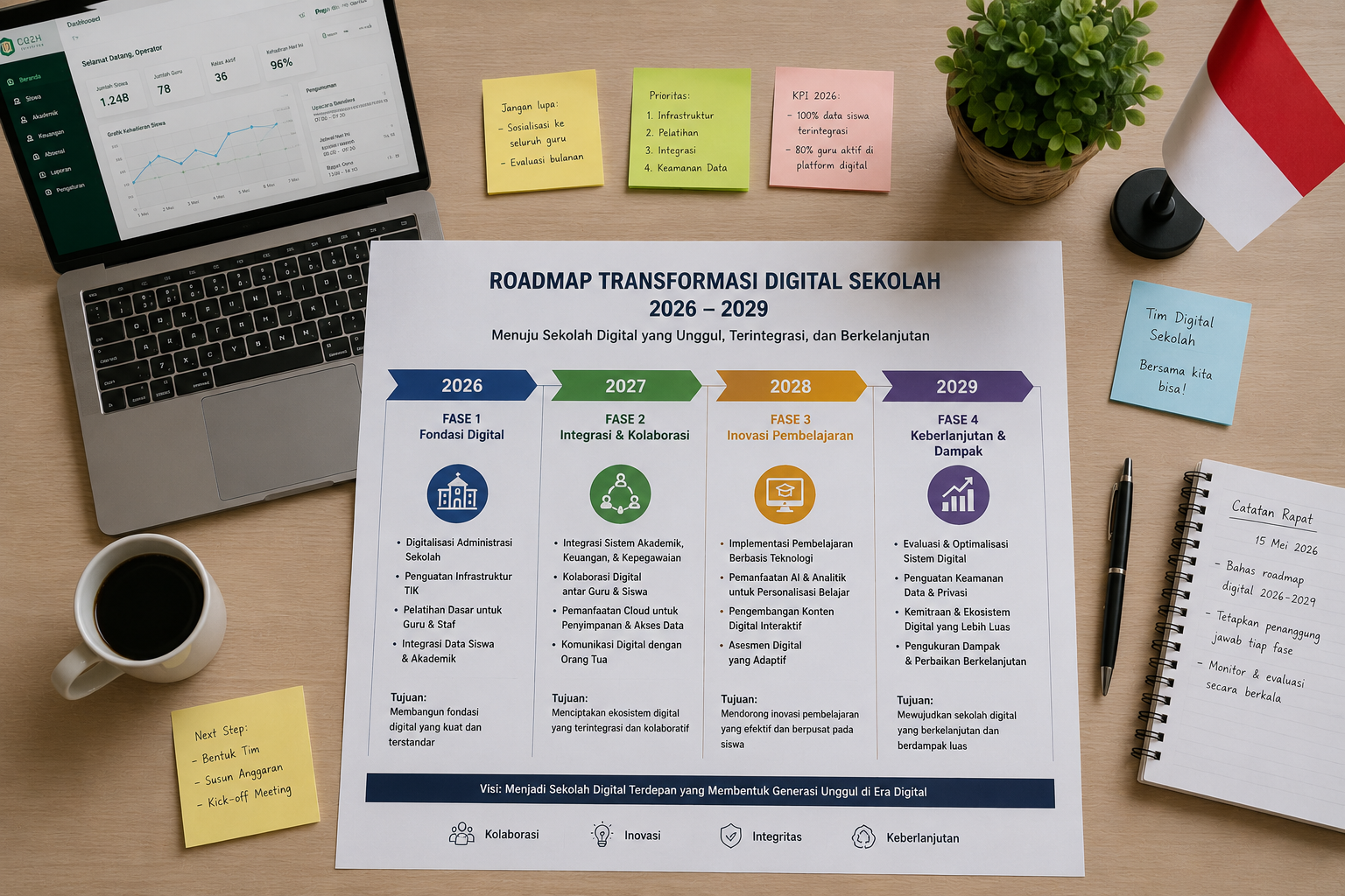 Roadmap Digitalisasi Sekolah 2026-2029: Mengikuti Arah Kebijakan Nasional Pendidikan